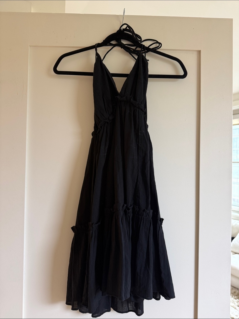 H&M Black Halter Maxi Dress